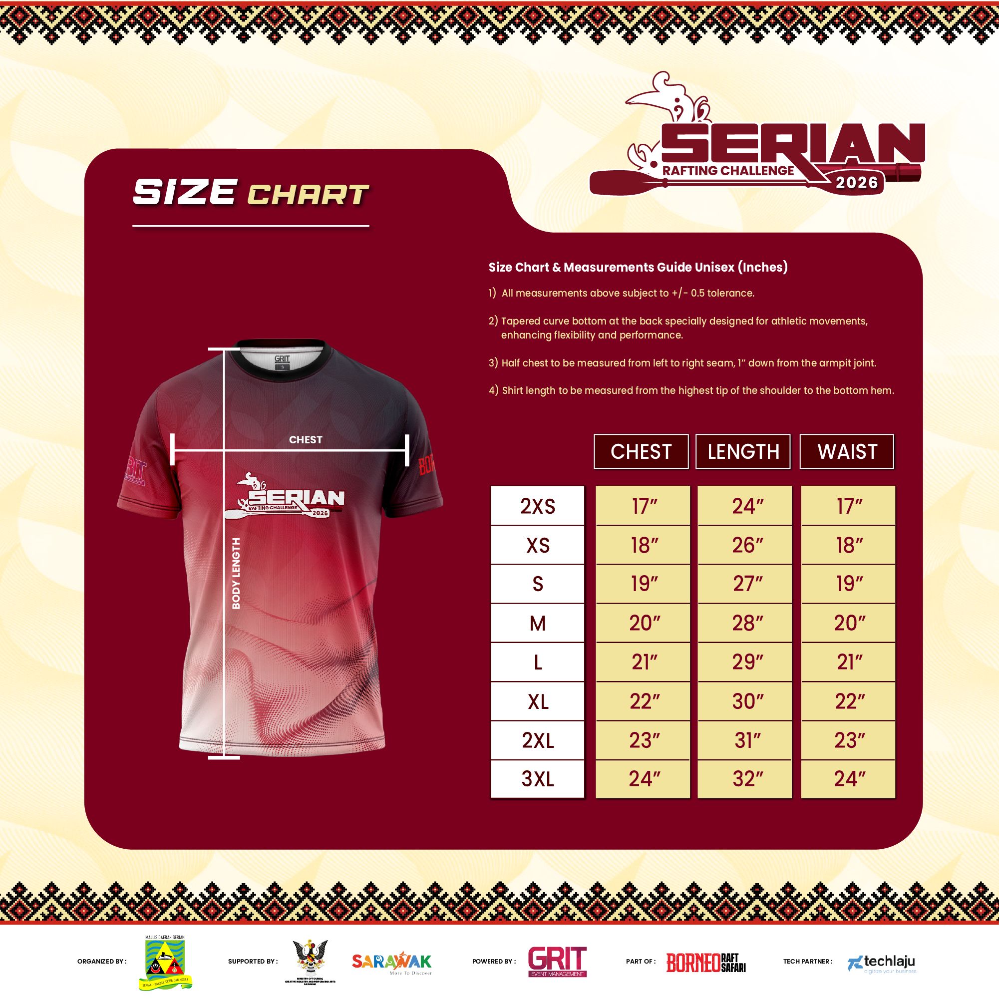 Jersey Measurement